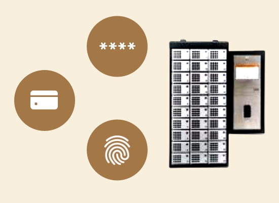 PINコード・カードリーダー・指紋認証に対応しており、組織のポリシーに合わせて選択できます。